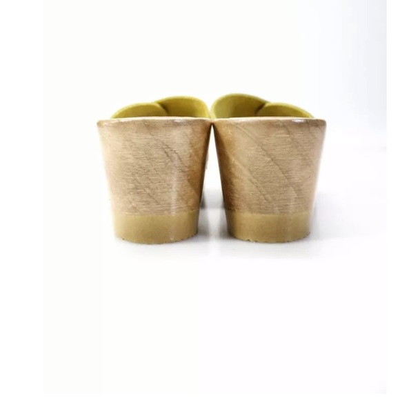 No.6 Abuela Mid Wedge Wooden Leather Clogs - Picture 5 of 10